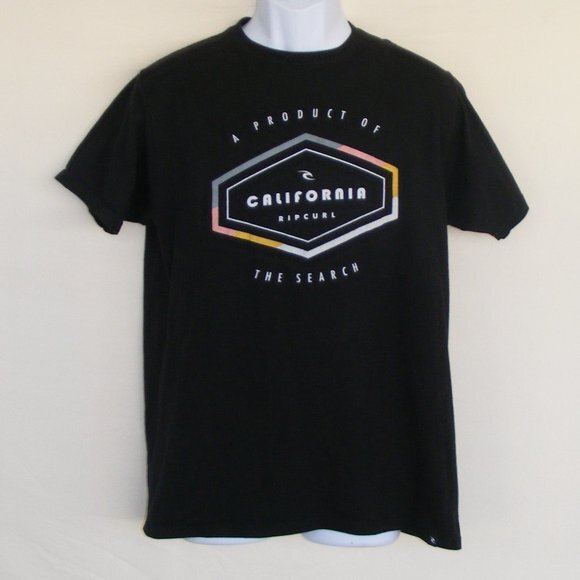 RIP CURL Tshirt, M, Black Short sleeves California - Picture 1 of 9
